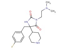 3-[2-(dimethylamino)ethyl]-5-(4-fluorobenzyl)-5-(4-piperidinyl)-2,4-imidazolidinedione dihydrochloride