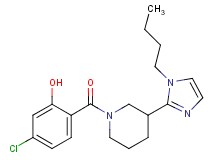 2-{[3-(1-butyl-1H-imidazol-2-yl)piperidin-1-yl]carbonyl}-5-chlorophenol