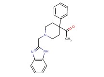 1-[1-(1H-benzimidazol-2-ylmethyl)-4-phenyl-4-piperidinyl]ethanone