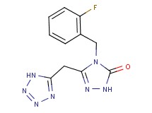 4-(2-fluorobenzyl)-5-(1H-tetrazol-5-ylmethyl)-2,4-dihydro-3H-1,2,4-triazol-3-one