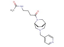 N-{4-oxo-4-[(1S*,5R*)-3-(4-pyridinylmethyl)-3,6-diazabicyclo[3.2.2]non-6-yl]butyl}acetamide