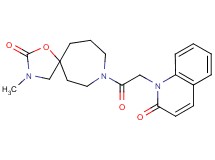 3-methyl-8-[(2-oxoquinolin-1(2H)-yl)acetyl]-1-oxa-3,8-diazaspiro[4.6]undecan-2-one