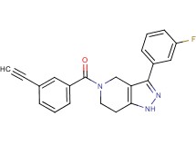 5-(3-ethynylbenzoyl)-3-(3-fluorophenyl)-4,5,6,7-tetrahydro-1H-pyrazolo[4,3-c]pyridine