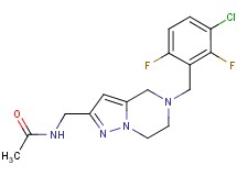 N-{[5-(3-chloro-2,6-difluorobenzyl)-4,5,6,7-tetrahydropyrazolo[1,5-a]pyrazin-2-yl]methyl}acetamide