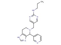 N-propyl-5-[(4-pyridin-3-yl-1,4,6,7-tetrahydro-5H-imidazo[4,5-c]pyridin-5-yl)methyl]pyrimidin-2-amine