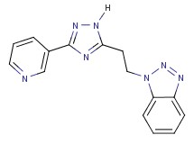 1-[2-(3-pyridin-3-yl-1H-1,2,4-triazol-5-yl)ethyl]-1H-1,2,3-benzotriazole