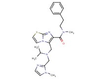 5-({isopropyl[(1-methyl-1H-imidazol-2-yl)methyl]amino}methyl)-N-methyl-N-(2-phenylethyl)imidazo[2,1-b][1,3]thiazole-6-carboxamide
