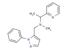 N-methyl-N-[(1-phenyl-1H-pyrazol-5-yl)methyl]-1-pyridin-2-ylethanamine