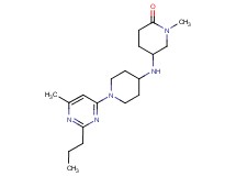 1-methyl-5-{[1-(6-methyl-2-propylpyrimidin-4-yl)piperidin-4-yl]amino}piperidin-2-one