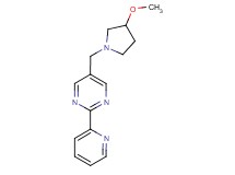 5-[(3-methoxypyrrolidin-1-yl)methyl]-2-pyridin-2-ylpyrimidine