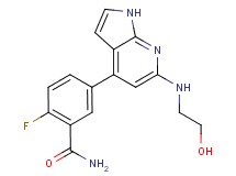 2-fluoro-5-{6-[(2-hydroxyethyl)amino]-1H-pyrrolo[2,3-b]pyridin-4-yl}benzamide