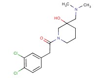 1-[(3,4-dichlorophenyl)acetyl]-3-[(dimethylamino)methyl]-3-piperidinol