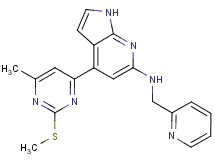 4-[6-methyl-2-(methylthio)pyrimidin-4-yl]-N-(pyridin-2-ylmethyl)-1H-pyrrolo[2,3-b]pyridin-6-amine