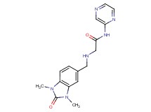 2-{[(1,3-dimethyl-2-oxo-2,3-dihydro-1H-benzimidazol-5-yl)methyl]amino}-N-pyrazin-2-ylacetamide