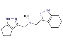 N-methyl-1-(1,4,5,6-tetrahydrocyclopenta[c]pyrazol-3-yl)-N-(4,5,6,7-tetrahydro-1H-indazol-3-ylmethyl)methanamine bis(trifluoroacetate)