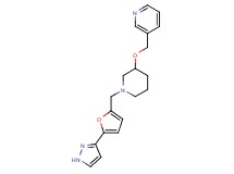 3-{[(1-{[5-(1H-pyrazol-3-yl)-2-furyl]methyl}-3-piperidinyl)oxy]methyl}pyridine