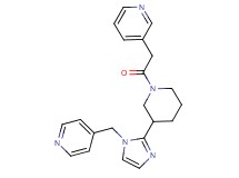 3-(2-oxo-2-{3-[1-(4-pyridinylmethyl)-1H-imidazol-2-yl]-1-piperidinyl}ethyl)pyridine