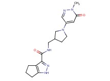 N-{[1-(1-methyl-6-oxo-1,6-dihydro-4-pyridazinyl)-3-pyrrolidinyl]methyl}-1,4,5,6-tetrahydrocyclopenta[c]pyrazole-3-carboxamide