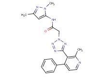 N-(1,3-dimethyl-1H-pyrazol-5-yl)-2-[5-(2-methyl-4-phenylpyridin-3-yl)-2H-tetrazol-2-yl]acetamide
