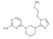 4-{3-[1-(2-methoxyethyl)-1H-imidazol-2-yl]-1-piperidinyl}-2-pyrimidinamine