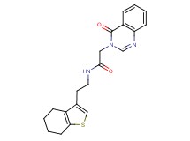 2-(4-oxo-3(4H)-quinazolinyl)-N-[2-(4,5,6,7-tetrahydro-1-benzothien-3-yl)ethyl]acetamide