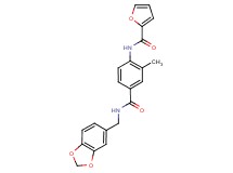 N-(4-{[(1,3-benzodioxol-5-ylmethyl)amino]carbonyl}-2-methylphenyl)-2-furamide