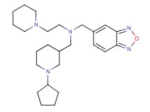 (2,1,3-benzoxadiazol-5-ylmethyl)[(1-cyclopentyl-3-piperidinyl)methyl][2-(1-piperidinyl)ethyl]amine