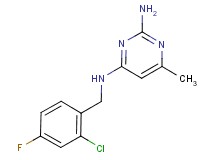 N~4~-(2-chloro-4-fluorobenzyl)-6-methylpyrimidine-2,4-diamine