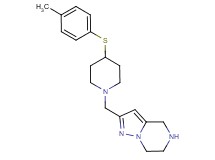 2-({4-[(4-methylphenyl)thio]-1-piperidinyl}methyl)-4,5,6,7-tetrahydropyrazolo[1,5-a]pyrazine dihydrochloride