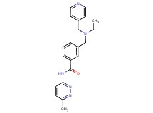 3-{[ethyl(pyridin-4-ylmethyl)amino]methyl}-N-(6-methylpyridazin-3-yl)benzamide