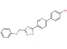 4-{5-[3-(phenoxymethyl)-1,2,4-oxadiazol-5-yl]pyridin-2-yl}phenol