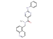 2-anilino-N-methyl-N-(5-quinolinylmethyl)-5-pyrimidinecarboxamide