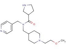 N-{[1-(2-methoxyethyl)-4-piperidinyl]methyl}-N-(4-pyridinylmethyl)-3-pyrrolidinecarboxamide dihydrochloride