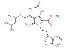 methyl 3-(acetylamino)-5-[(1,3-dimethylbutyl)amino]-1-[2-(1H-indol-3-yl)ethyl]-1H-pyrrolo[2,3-b]pyridine-2-carboxylate