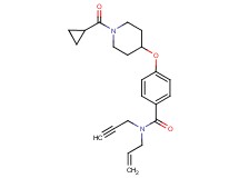 N-allyl-4-{[1-(cyclopropylcarbonyl)-4-piperidinyl]oxy}-N-2-propyn-1-ylbenzamide