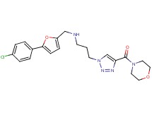 N-{[5-(4-chlorophenyl)-2-furyl]methyl}-3-[4-(4-morpholinylcarbonyl)-1H-1,2,3-triazol-1-yl]-1-propanamine