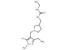 N-({1-[(5-chloro-3-ethyl-1-methyl-1H-pyrazol-4-yl)methyl]pyrrolidin-3-yl}methyl)-N'-ethylurea