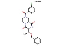 (3S,9aR)-3-[(1R)-1-(benzyloxy)ethyl]-8-(3-chlorobenzoyl)tetrahydro-2H-pyrazino[1,2-a]pyrazine-1,4(3H,6H)-dione
