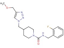 N-(2-fluorobenzyl)-4-{[4-(methoxymethyl)-1H-1,2,3-triazol-1-yl]methyl}-1-piperidinecarboxamide