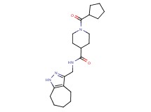 1-(cyclopentylcarbonyl)-N-(1,4,5,6,7,8-hexahydrocyclohepta[c]pyrazol-3-ylmethyl)-4-piperidinecarboxamide