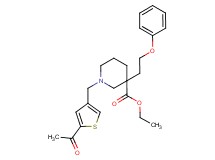 ethyl 1-[(5-acetyl-3-thienyl)methyl]-3-(2-phenoxyethyl)-3-piperidinecarboxylate