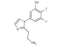 2,3-difluoro-5-(2-propyl-1H-imidazol-1-yl)phenol