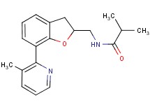 2-methyl-N-{[7-(3-methyl-2-pyridinyl)-2,3-dihydro-1-benzofuran-2-yl]methyl}propanamide
