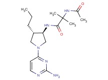 N~2~-acetyl-N~1~-[rel-(3R,4S)-1-(2-amino-4-pyrimidinyl)-4-propyl-3-pyrrolidinyl]-2-methylalaninamide hydrochloride