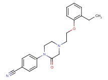4-{4-[2-(2-ethylphenoxy)ethyl]-2-oxo-1-piperazinyl}benzonitrile