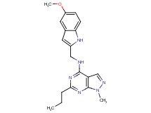 N-[(5-methoxy-1H-indol-2-yl)methyl]-1-methyl-6-propyl-1H-pyrazolo[3,4-d]pyrimidin-4-amine