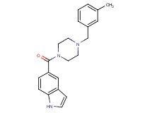 5-{[4-(3-methylbenzyl)piperazin-1-yl]carbonyl}-1H-indole