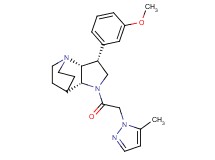 (3R*,3aR*,7aR*)-3-(3-methoxyphenyl)-1-[(5-methyl-1H-pyrazol-1-yl)acetyl]octahydro-4,7-ethanopyrrolo[3,2-b]pyridine