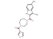 2-{[4-(3-furoyl)-1,4-diazepan-1-yl]carbonyl}-3,5-dimethyl-1H-indole
