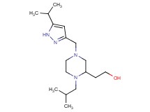 2-{1-isobutyl-4-[(5-isopropyl-1H-pyrazol-3-yl)methyl]-2-piperazinyl}ethanol